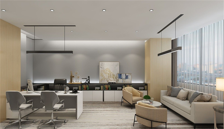 沉穩大氣辦公室裝修，實力氣場雙在線!