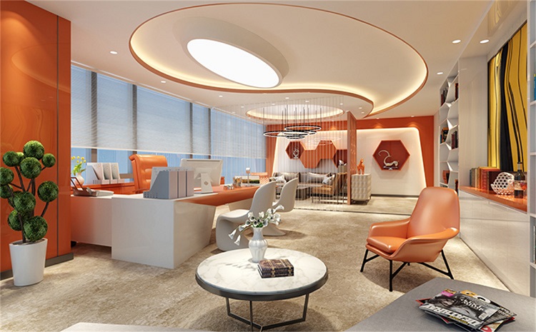 辦公室裝修與建筑風格呼應，加洲建設打造一體化美學辦公空間